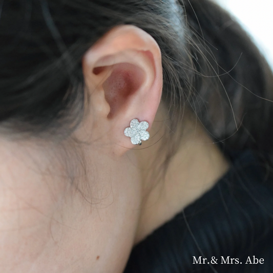 Quintessence Blossom 귀걸이/귀걸이 화이트 골드