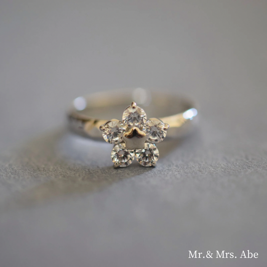 BlossomSpark 〈Link〉 Ring ホワイトゴールド