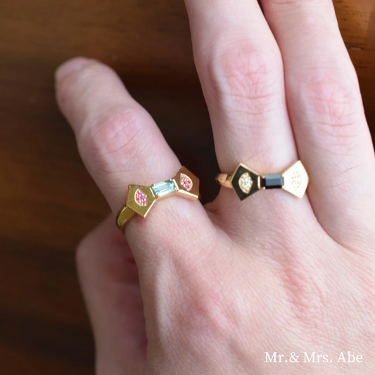 Scent グリーンクォーツ＆ルビーリング