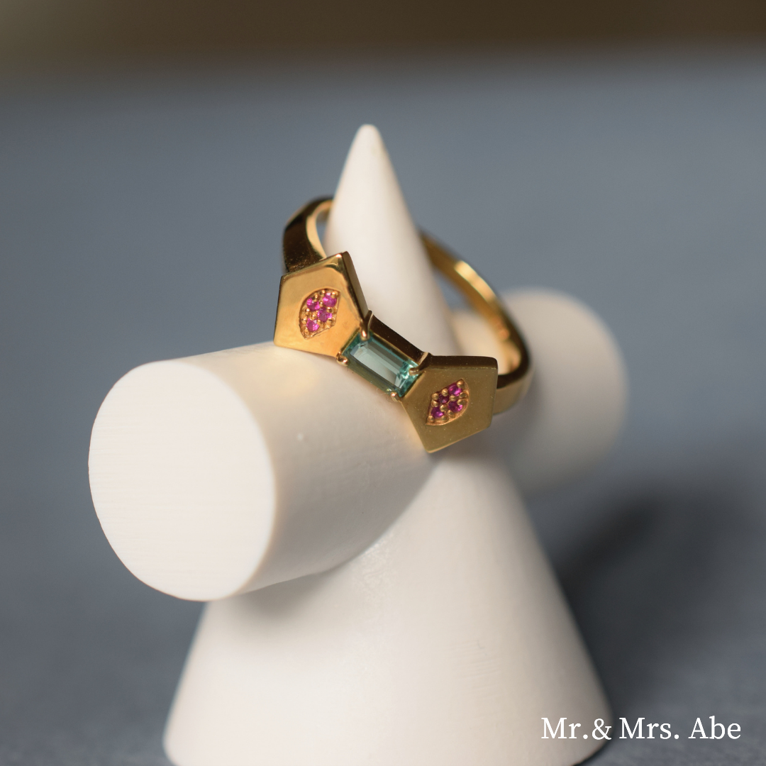 Scent Ring Green Quartz