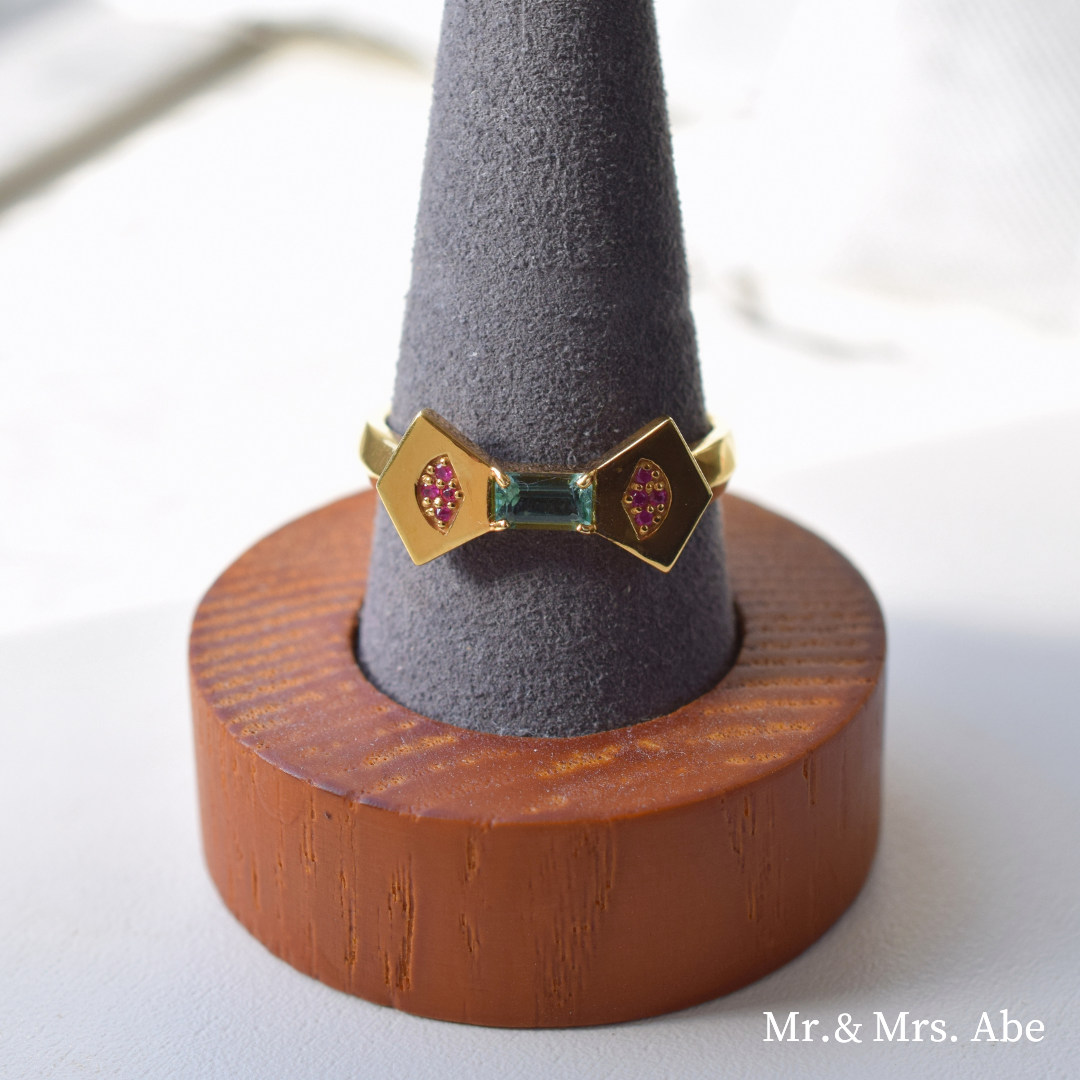 Scent Ring Green Quartz