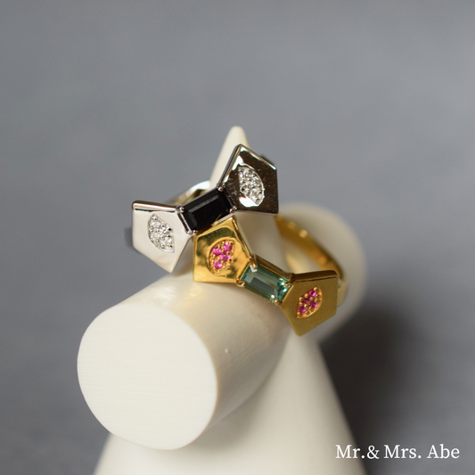 Anillo Scent de ónix en oro blanco  
