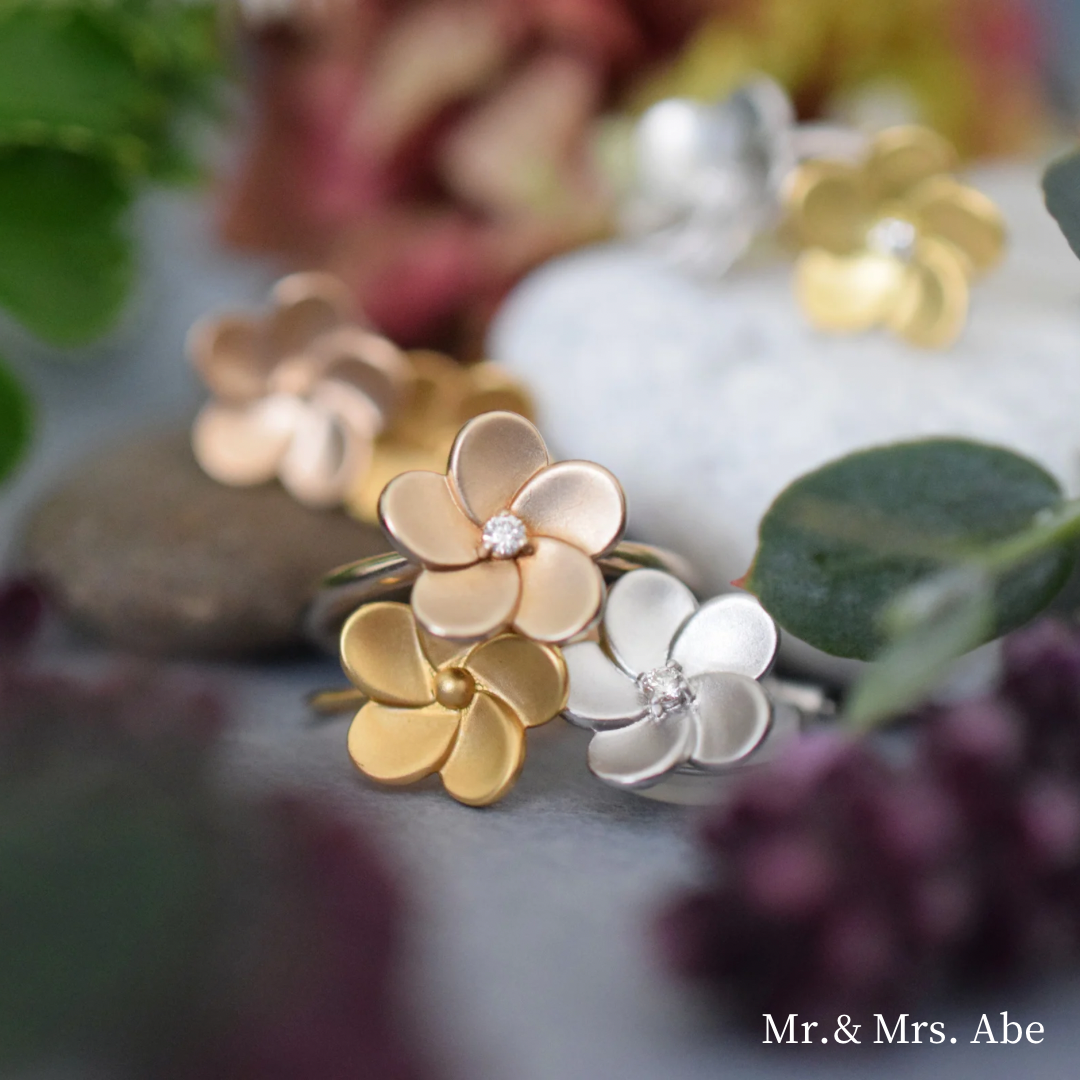 Blossom リング シャンパンゴールド – Mr. & Mrs. Abe Blossom リング シャンパンゴールド – Mr. & Mrs. Abe