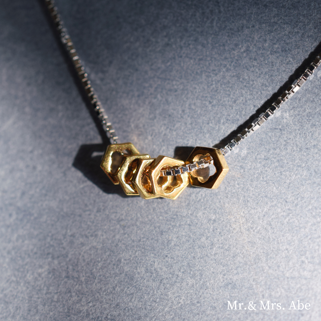 BlossomFlake Necklace SV/Gold Filled