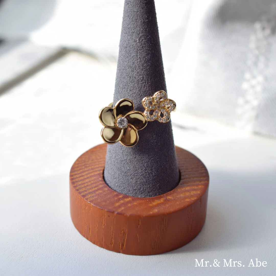 Blossom ダブルブーケリング イエローゴールド